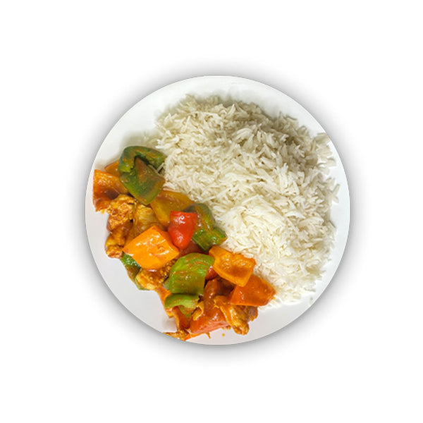 Chicken Jalfrezi With Rice