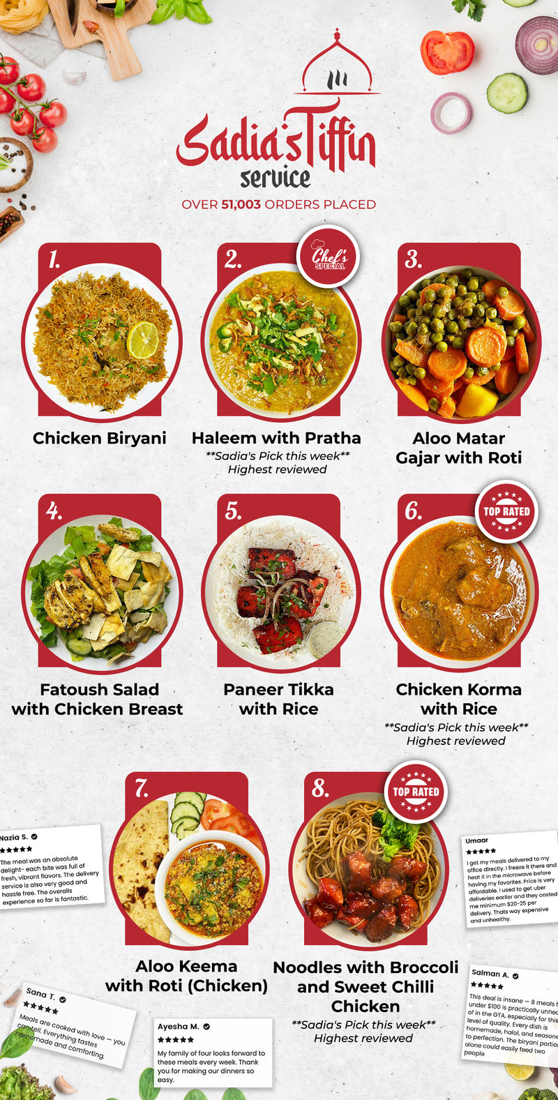 MIX AND MATCH 6 MEAL PLAN